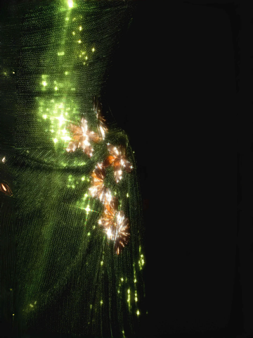 Robe de bal longue sirène à sequins verts sans bretelles, modèle unique Y8659