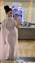 Robe de bal avec cape, Arabie Saoudite, robe de soirée formelle de Dubaï Y6070