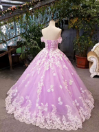 Nuevo vestido de novia floral corte A, largo hasta el suelo, con cordones, hombros descubiertos, adornado con cuentas y apliques Y1090