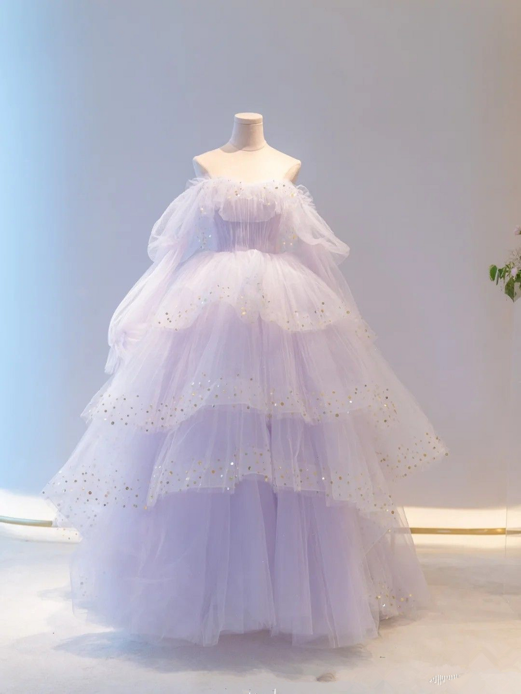 Vestidos de graduación brillantes, vestidos de graduación morados, batas de cóctel, vestidos de graduación con hombros descubiertos, vestidos de graduación de manga larga Y2408