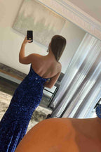 Vestidos de graduación brillantes con abertura SYP82