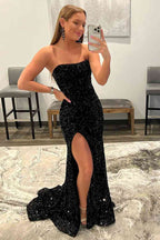 Vestido sin tirantes para baile de graduación SYP83