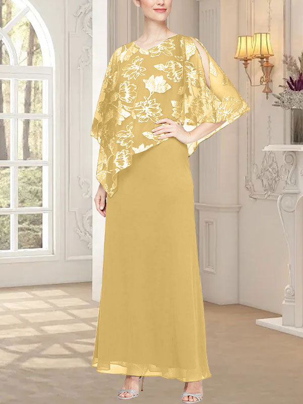 Robe longue en maille pailletée avec corsage asymétrique original 