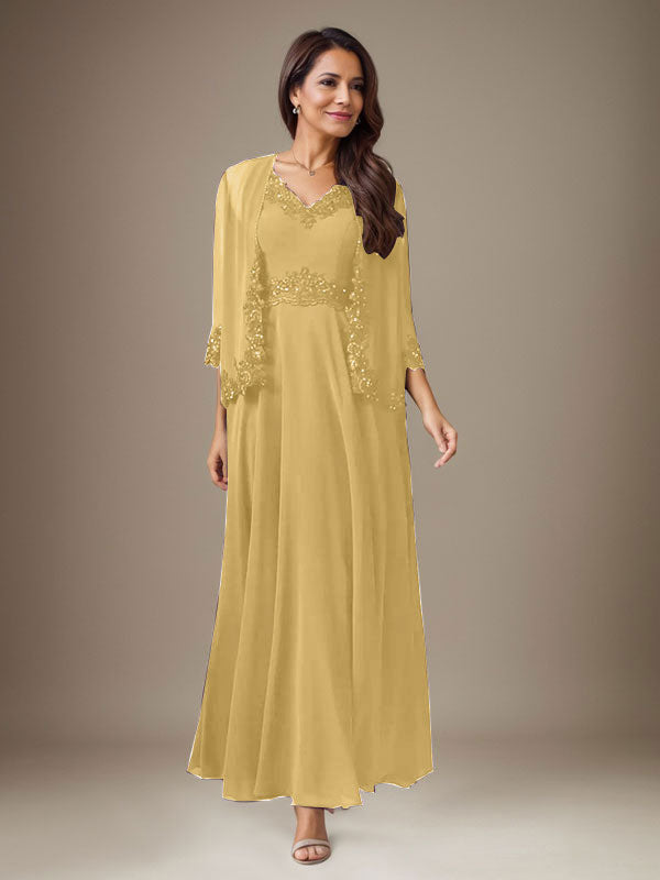 Vestido de gasa con lentejuelas color ciruela, corte en A 