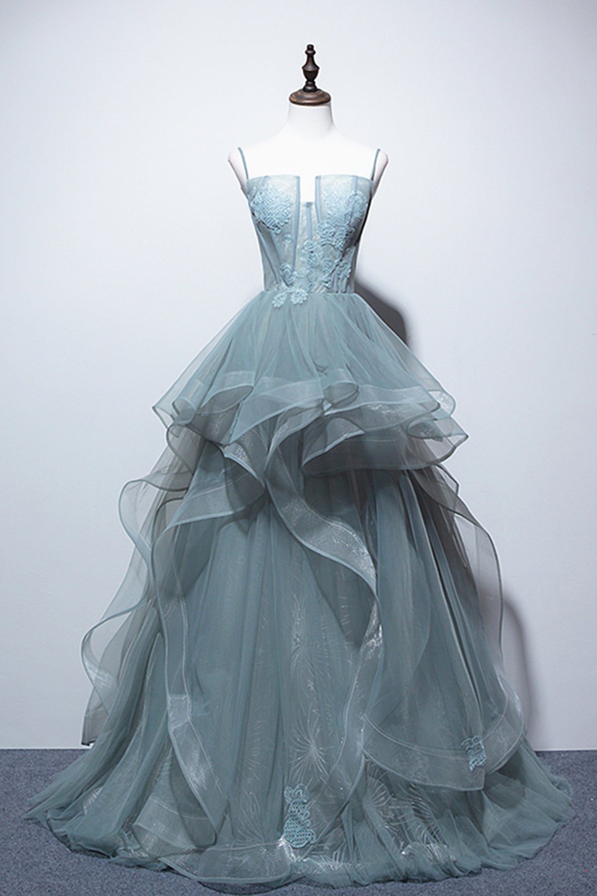 Robes de bal longues en dentelle, robes de soirée longues en dentelle verte