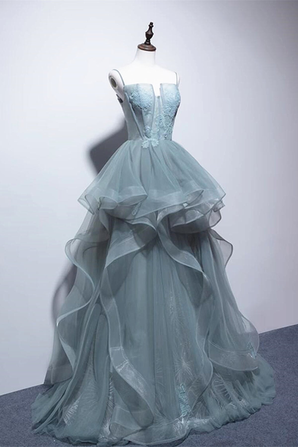 Robes de bal longues en dentelle, robes de soirée longues en dentelle verte