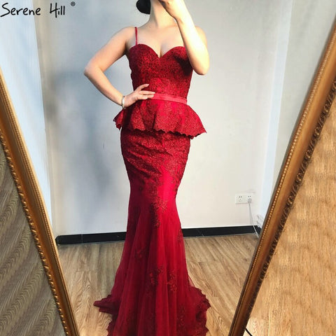 En oferta, sin devoluciones ni reembolsos. Vestidos de noche de sirena de dos piezas, color gris, sin mangas, de encaje, largos, estilo sexy, colección 2025 (LA70247). 