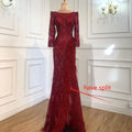 Grey Mermaid Split Luxury Evening Dresses Gowns 2025 Elegant Beadings Feathers Formal Women Party LA70828