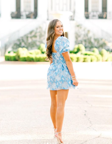 Vestido corto de fiesta de verano estilo retro con estampado floral y corte en A, modelo Y2957