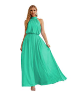 Baoleely  High Neck Chiffon Bridesmaid Dresses Long Evening Dresses Formal Evening Party Prom Gowns 28027