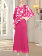 Robe longue en maille pailletée avec corsage asymétrique original 