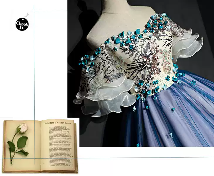 Vestido de gala largo para fiesta de quinceañera, vestido de noche, encantador vestido de graduación, vestido de graduación floral hecho a mano S4837
