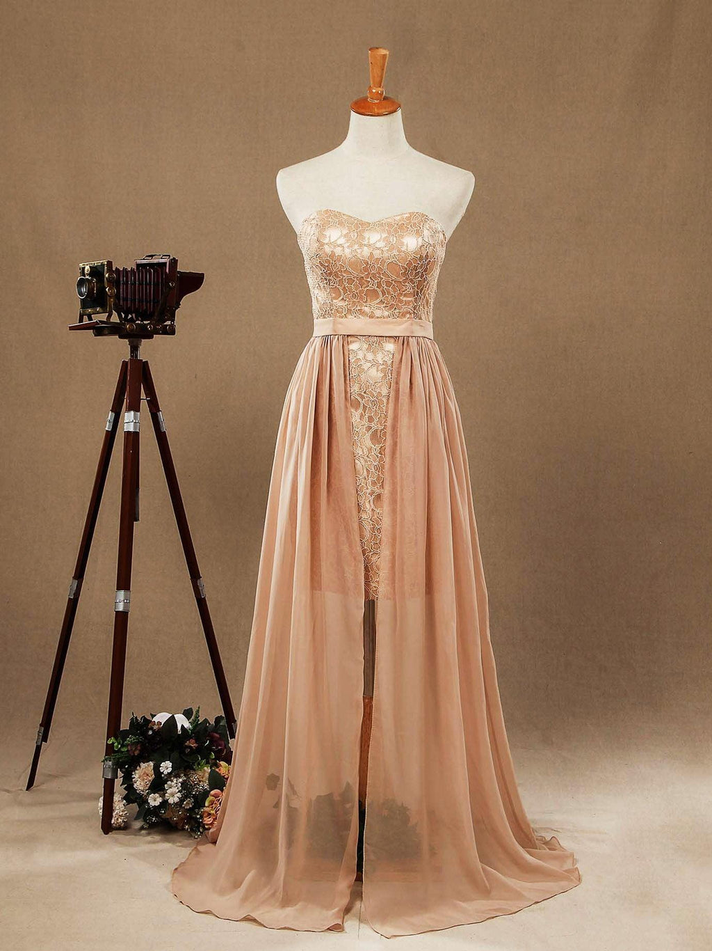 Robe de cocktail bustier fourreau Baoleely, robe de bal courte en dentelle, longue en mousseline de soie, à rabat 