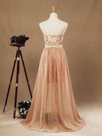 Robe de cocktail bustier fourreau Baoleely, robe de bal courte en dentelle, longue en mousseline de soie, à rabat 