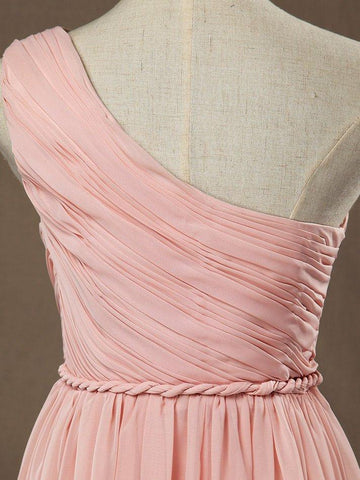 Robe de demoiselle d'honneur enceinte en mousseline de soie, coupe trapèze, asymétrique, longueur au sol, taille haute 