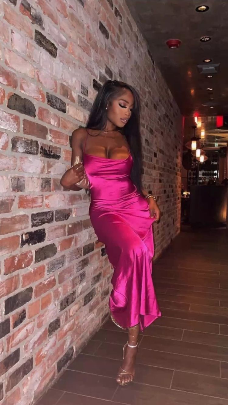 Robe de soirée rose fuchsia élégante, robe de soirée rose fuchsia Y2170