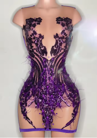 Vestido negro sexy para fiesta de bienvenida, atuendo para el 23 cumpleaños para chicas negras Y2233