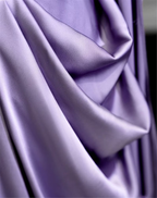 Vestido largo de fiesta modesto de satén morado, vestido de noche morado Y2589