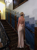 Sexy Backless Sheath Prom Dress Evening Dress Glam Dress Y7396