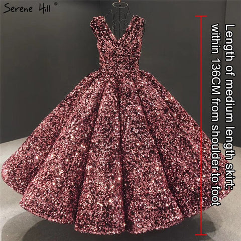 Robe de soirée luxueuse bleu indigo doré, col en V, sans manches, paillettes, sexy, longueur cheville, HA2154 