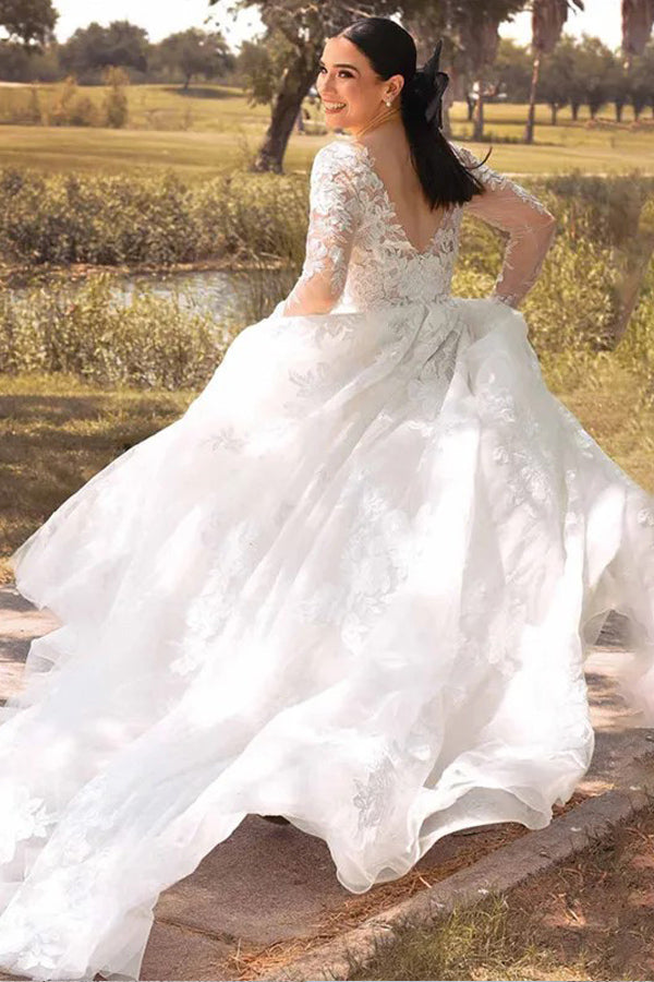 Ivory Lace Rustic Wedding Dresses Boho Wedding Dresses WD716