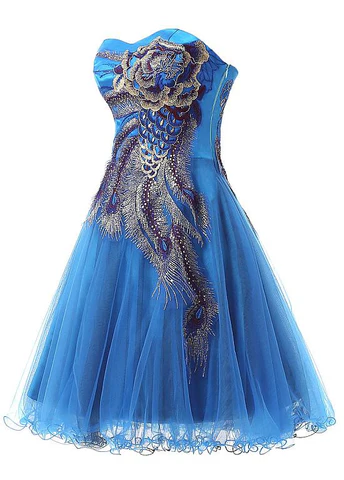 Robe de cocktail courte en tulle satiné chic, décolleté cœur, coupe trapèze, modèle Y8485