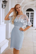 Robe de soirée en mousseline de soie pour femme, style minimaliste, en dentelle, pour demoiselle d'honneur, pour fête de mariage, 28113 