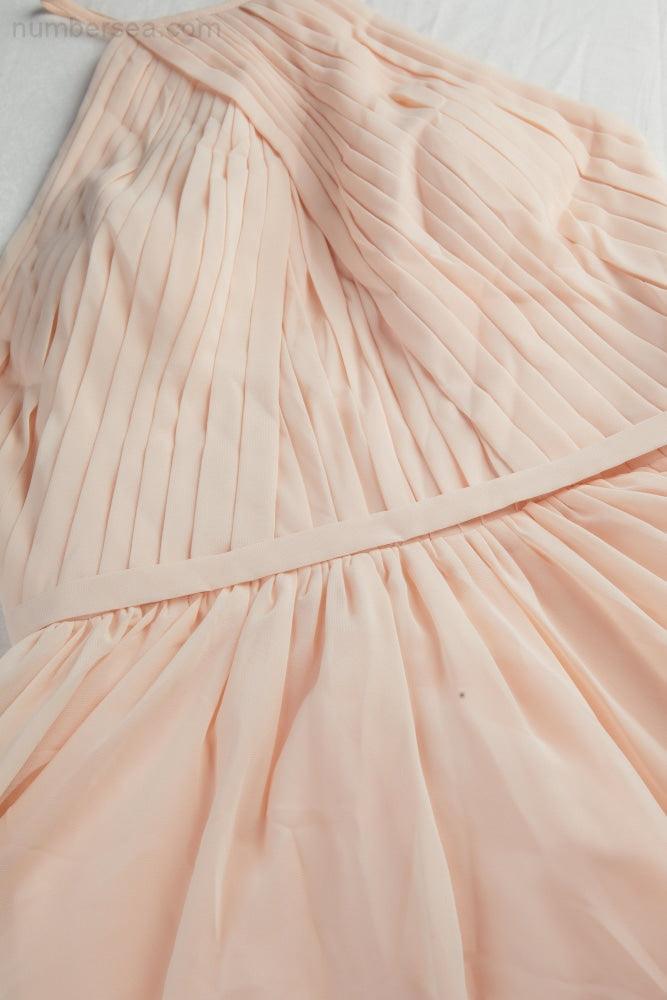 Vestido de noche de gasa con cuello halter para dama de honor, ideal para bodas, fiestas y playa, 28104 