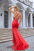Robe de soirée sirène en tulle double épaisseur avec bretelles spaghetti et col en V, fente sur le devant, pour demoiselle d'honneur, mariage, 28096 