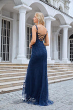 Vestido de dama de honor Baoleely con tirantes finos bordados y abertura frontal, para noche, fiesta, boda, playa, 28092 
