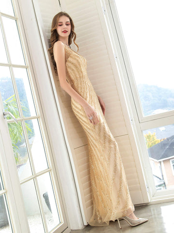 Vestidos de noche de boutique, vestido de fiesta de lujo, vestido de sirena con tirantes, sexy y elegante, vestido de graduación