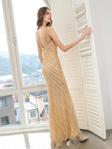 Vestidos de noche de boutique, vestido de fiesta de lujo, vestido de sirena con tirantes, sexy y elegante, vestido de graduación