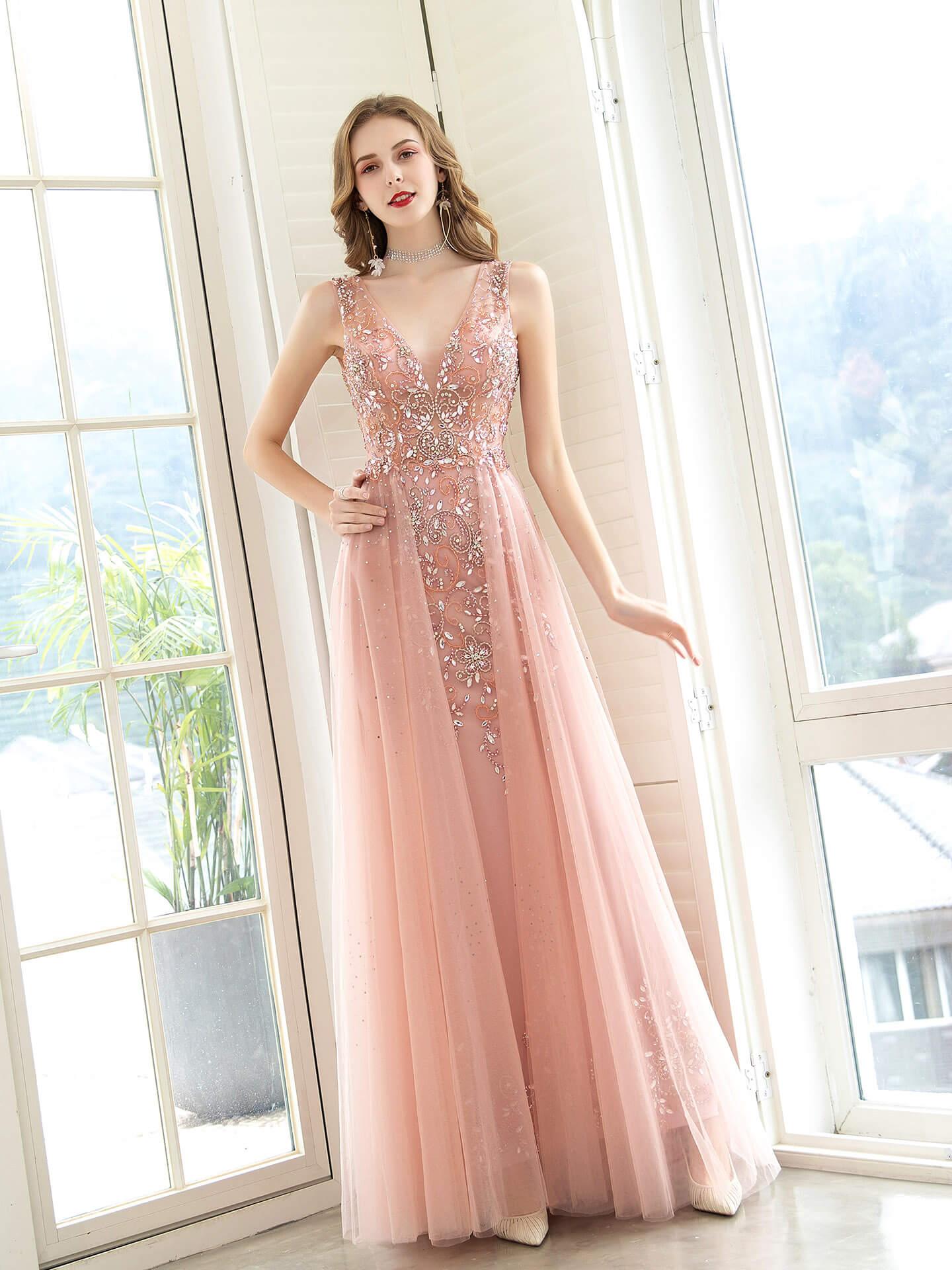 Baoleely Luxury Sheath Column Celebrity Style Elegant Inspired Holiday Cocktail Party Formal Evening Dress Floor Length