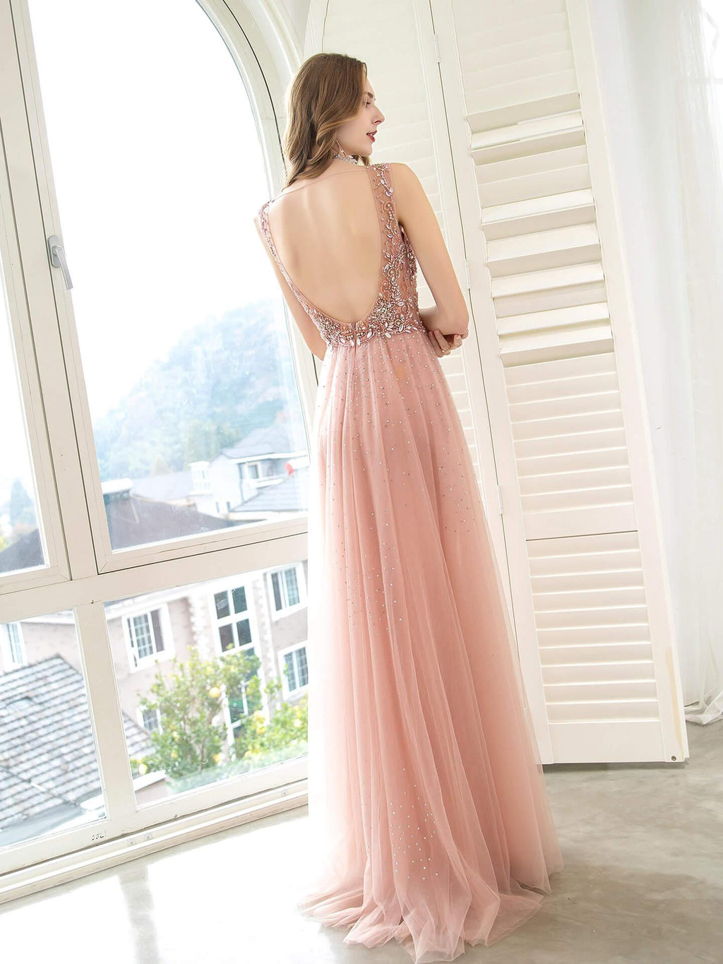 Baoleely Luxury Sheath Column Celebrity Style Elegant Inspired Holiday Cocktail Party Formal Evening Dress Floor Length