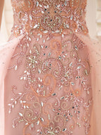 Baoleely Luxury Sheath Column Celebrity Style Elegant Inspired Holiday Cocktail Party Formal Evening Dress Floor Length