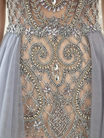 Baoleely Mermaid / Trumpet Luxurious Glittering Fairy Sexy Formal Evening Dresses Prom Dresses Sleeveless