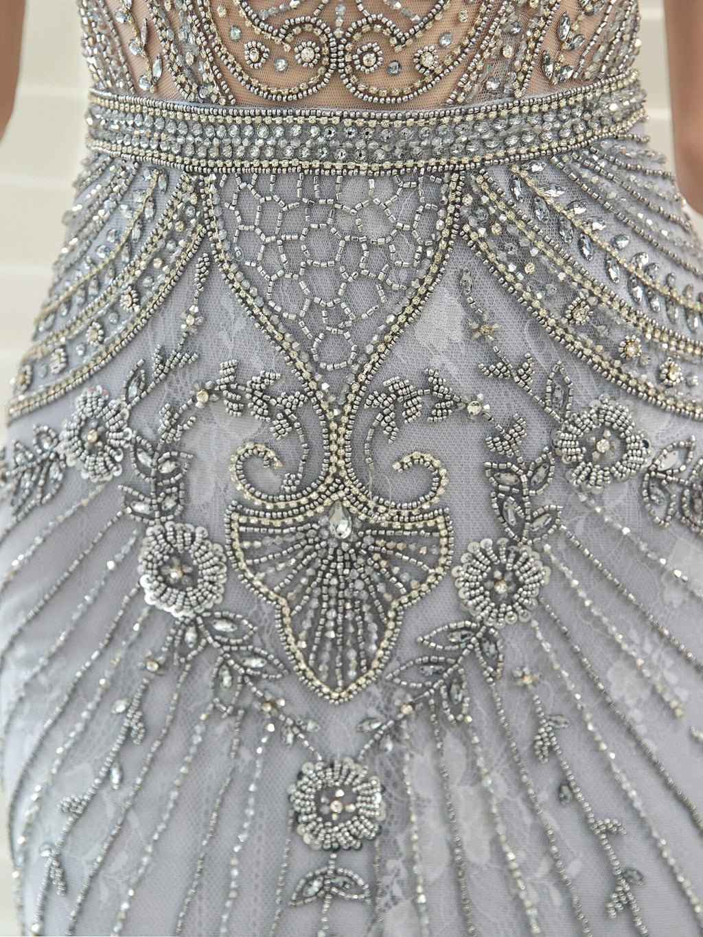 Baoleely Mermaid / Trumpet Luxurious Glittering Fairy Sexy Formal Evening Dresses Short Sleeves
