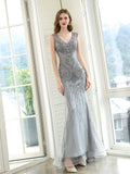 Baoleely Mermaid / Trumpet Luxurious Glittering Fairy Sexy Formal Evening Dresses Sleeveless