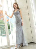 Baoleely Mermaid / Trumpet Luxurious Glittering Fairy Sexy Formal Evening Dresses Sleeveless