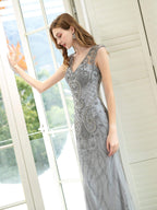 Baoleely Mermaid / Trumpet Luxurious Glittering Fairy Sexy Formal Evening Dresses Sleeveless
