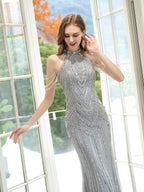 Baoleely Mermaid / Trumpet Luxurious Glittering Fairy Sexy Formal Evening Dresses Sleeveless Floor Length