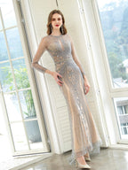 Baoleely Mermaid / Trumpet Beaded Luxurious Sexy Formal Evening Dresses