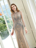 Baoleely Mermaid / Trumpet Beaded Luxurious Sexy Formal Evening Dresses