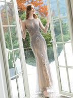 Baoleely Mermaid / Trumpet Beaded Luxurious Sexy Formal Evening Dresses