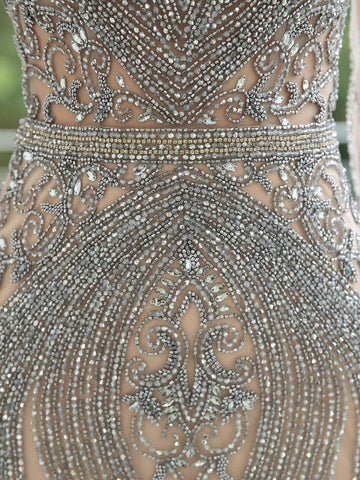 Baoleely Mermaid / Trumpet Beaded Luxurious Sexy Formal Evening Dresses