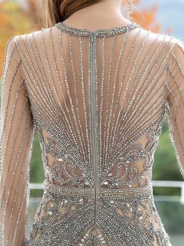 Baoleely Mermaid / Trumpet Beaded Luxurious Sexy Formal Evening Dresses