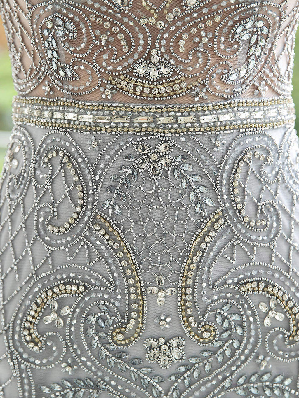 Baoleely Mermaid / Trumpet Beaded Luxurious Sexy Formal Evening Dresses Cap Sleeves Floor Length