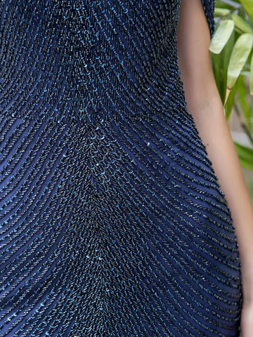 Vestidos de noche formales de lujo, sexis, con abertura tipo trompeta de sirena, con cuentas y sin mangas, de Baoleely. Vestidos de graduación largos hasta el suelo. 