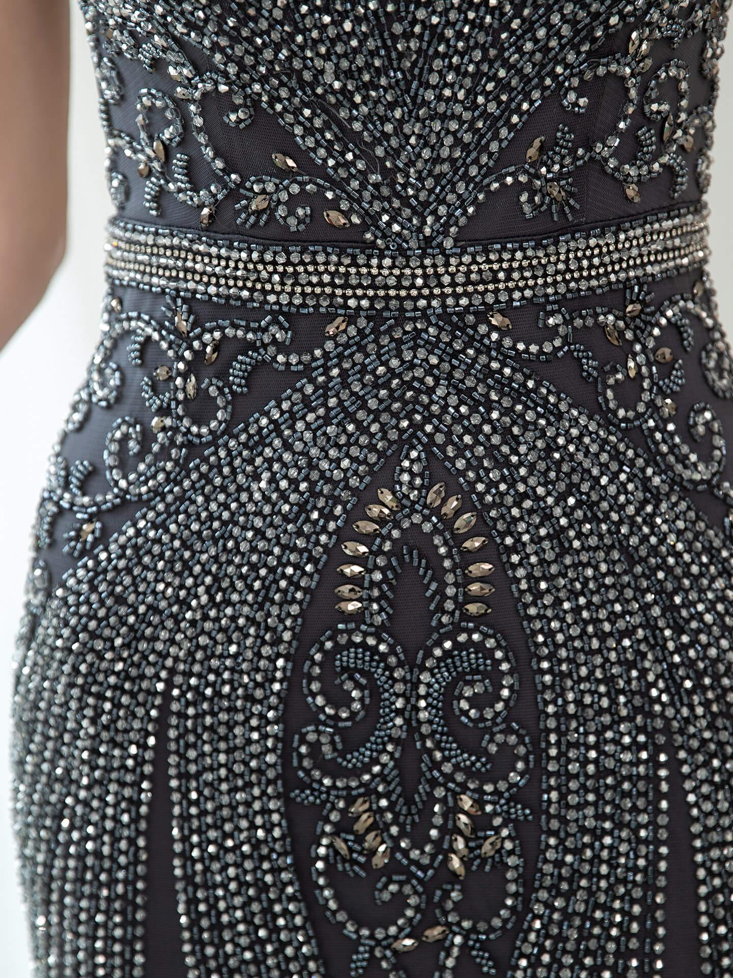 Baoleely Mermaid / Trumpet Beaded Luxurious Sexy Formal Evening Dresses Cap Sleeve Floor Length Prom Dresses