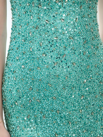 Baoleely Mermaid / Trumpet Beaded Luxurious Sexy Formal Evening Dresses Sleeveless Floor Length Prom Dresses